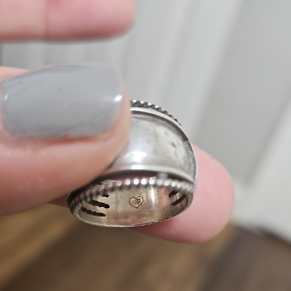 Brighton Silver Rope-Edged Ring - Picture 3 of 4